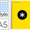 CAHIER SPIRALE LIDERPAPEL ANTA RTIK A5 240P 100G COUVERTURE REMBORDAE SAYES MICROPERFORA 5 BANDES COLORIS JAUNE FLUO CAHIER SPIRALE LIDERPAPEL ANTA RTIK A5 240P 100G COUVERTURE REMBORDAE SAYES MICROPERFORA 5 BANDES COLORIS JAUNE FLUO