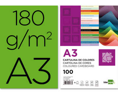 papier-cartonn-liderpapel-a3-180g-m2-unicolore-vert-paquet-100f