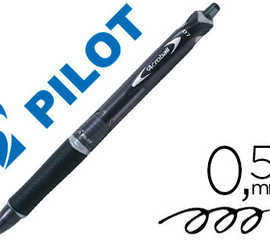 stylo-bille-pilot-rt-acroball-begreen-criture-moyenne-0-5mm-r-tractable-glisse-extr-me-corps-couleur-encre-noire