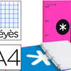 CLASSEUR LIDERPAPEL ANTARTIK 4 ANNEAUX 25MM A4 CARTON REMBORDA FEUILLETS MOBILES SAYES COLORIS ROSE CLASSEUR LIDERPAPEL ANTARTIK 4 ANNEAUX 25MM A4 CARTON REMBORDA FEUILLETS MOBILES SAYES COLORIS ROSE