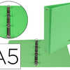 CLASSEUR LIDERPAPEL 4 ANNEAUX RONDS 25MM A5 CARTON REMBORDA PVC COLORIS VERT PISTACHE CLASSEUR LIDERPAPEL 4 ANNEAUX RONDS 25MM A5 CARTON REMBORDA PVC COLORIS VERT PISTACHE