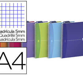 cahier-spirale-oxford-reliure-intagrale-my-colours-optik-paper-a4-21x29-7cm-180-pages-90g-5x5mm-coloris-assortis