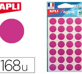 pastille-adhasive-apli-agipa-d-iametre-15mm-permanente-coloris-violet-pochette-168-unitas