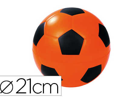 ballon-de-football-plastico-rototech-en-mousse-diam-tre-210mm-coloris-rouge-noir