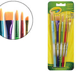pinceau-crayola-poils-solides-durables-formes-assorties-gamme-classique-blister-5-pinceaux