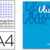 BLOC COURS LIDERPAPEL FEUILLES ENCOLLÉES A4 210X297MM QUADRILLAGE 5MM PAPIER 100G/M2 4 TROUS 100F COLORIS BLEU BLOC COURS LIDERPAPEL FEUILLES ENCOLLÉES A4 210X297MM QUADRILLAGE 5MM PAPIER 100G/M2 4 TROUS 100F COLORIS BLEU