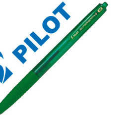 stylo-bille-pilot-super-grip-g-r-tractable-pointe-moyenne-coloris-vert