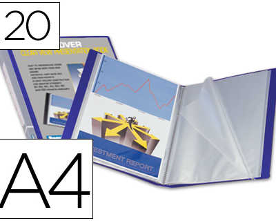 protege-documents-liderpapel-p-ersonnalisable-kangourou-polypropylene-20-pochettes-fixes-a4-210x297mm-coloris-bleu