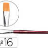 PINCEAU JPC CRÉATIONS BROSSE VIROLE ALUMINIUM POILS SYNTHÉTIQUES Nº16 OCRE JAUNE MANCHE COURT BOIS ROUGE MÉTALLISÉ PINCEAU JPC CRÉATIONS BROSSE VIROLE ALUMINIUM POILS SYNTHÉTIQUES Nº16 OCRE JAUNE MANCHE COURT BOIS ROUGE MÉTALLISÉ