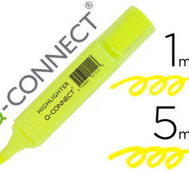 surligneur-q-connect-traca-2-5-mm-pointe-biseautae-couleurs-aclatantes-jaune