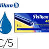 CARTOUCHE PELIKAN LONGUE STAND ARD ENCRE BLEUE EFFACABLE ATUI 5 UNITAS