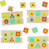 PUZZLE ANDREUTOYS EN BOIS FORMES GÉOMÉTRIQUES 4 MODÈLES 6 PIÈCES 23X19X5CM PUZZLE ANDREUTOYS EN BOIS FORMES GÉOMÉTRIQUES 4 MODÈLES 6 PIÈCES 23X19X5CM
