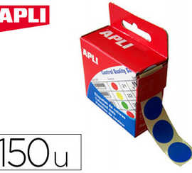 pastille-adhasive-apli-agipa-d-iametre-15mm-permanente-coloris-bleu-bo-te-150-unitas