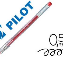 roller-pilot-g1-gel-grip-caout-chouc-bille-carbure-de-tungstene-pointe-fine-encre-gel-rouge