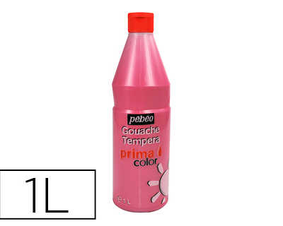 gouache-p-b-o-primacolor-liquide-inodore-onctueuse-application-facile-coloris-rose-vif-flacon-1000ml