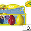 CRAYON CIRE CRAYOLA FORME OEUF MAXI COLORIS ASSORTIS NOIR BLEU ROUGE ÉTUI 3 UNITÉS CRAYON CIRE CRAYOLA FORME OEUF MAXI COLORIS ASSORTIS NOIR BLEU ROUGE ÉTUI 3 UNITÉS