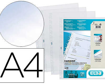 pochette-elba-recharge-protege-documents-vario-zip-polyvision-cristal-lisse-a4-210x297mm-paquet-10-unitas