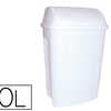 COLLECTEUR PLASTIQUE POLYPROPYLÈNE 24,6X19,8X37,3CM DOUBLE REBORD COUVERCLE FLIP FLAP LARGE ANGLE OUVERTURE 10L