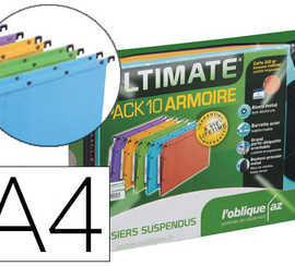 dossier-suspendu-l-oblique-azv-ultimate-kraft-240g-armoire-entraxe-330mm-h275mm-fond-v-coloris-assortis-bo-te-10-unitas