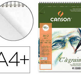 bloc-spirale-canson-c-agrain-croquis-dos-tres-rigide-180g-a4-30f