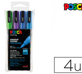 marqueur-posca-pc3m-gouache-en-cre-inodore-toutes-surfaces-pointe-fine-conique-coloris-pailletas-4-unitas