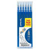 RECHARGE ROLLER PILOT FRIXION POINTE MOYENNE COLORIS BLEU SET DE 6 UNITÉS