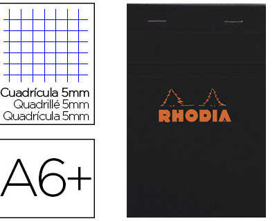 bloc-bureau-rhodia-a6-papier-valin-surfin-couverture-enduite-enveloppante-110x170mm-80f-datachables-80g-5x5mm-noir