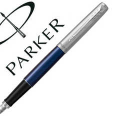stylo-plume-parker-jotter-bleu-royal-ct-plume-m-gb-inclut-2-cartouches-encre-bleue