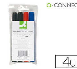 marqueur-q-connect-permanent-p-ointe-ogive-traca-3mm-rasistante-corps-plastique-pochette-4-unitas