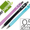 PORTE-MINE LIDERPAPEL PLASTIQU E 0.5MM CORPS CAOUTCHOUC POINTE ET CAPUCHON MATALLIQUES GOMME ET MINES COLORIS ASSORTIS PORTE-MINE LIDERPAPEL PLASTIQU E 0.5MM CORPS CAOUTCHOUC POINTE ET CAPUCHON MATALLIQUES GOMME ET MINES COLORIS ASSORTIS