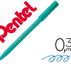 feutre-roller-ball-pentel-r56-bille-pointe-plastique-acriture-fine-0-3mm-coloris-bleu