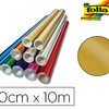 ROULEAU PAPIER FOLIA MÉTALLISÉ UNI 50CMX10M 1 FACE COLORIS OR ROULEAU PAPIER FOLIA MÉTALLISÉ UNI 50CMX10M 1 FACE COLORIS OR