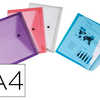 POCHETTE ENVELOPPE LIDERPAPEL POLYPROPYLÈNE 180 MICRONS A4 297X210MM FERMETURE BOUTON RÉSISTANT ASSORTIS PACK 4 UNITÉS POCHETTE ENVELOPPE LIDERPAPEL POLYPROPYLÈNE 180 MICRONS A4 297X210MM FERMETURE BOUTON RÉSISTANT ASSORTIS PACK 4 UNITÉS