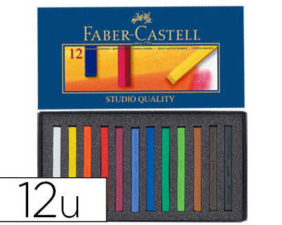 pastel-tendre-faber-castell-go-ldfaber-studio-carra-66mm-coloris-brillant-intense-bonne-rasistance-lumiere-bo-te-12u