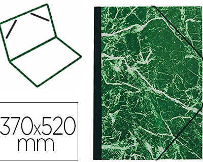 carton-adessin-exacompta-papi-er-marbra-vert-90g-dos-koveril-noir-fermeture-alastique-370x520mm