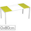 BUREAU PAPERFLOW EASYDESK 140X 80CM PIEDS ACIER LAQUA BLANC PLATEAU BLANC/VERT BUREAU PAPERFLOW EASYDESK 140X 80CM PIEDS ACIER LAQUA BLANC PLATEAU BLANC/VERT