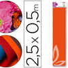 PAPIER CRÉPON LIDERPAPEL 34G/M 2 50CMX2.5M UNICOLORE ORANGE CLAIR CLASSIQUE PAPIER CRÉPON LIDERPAPEL 34G/M 2 50CMX2.5M UNICOLORE ORANGE CLAIR CLASSIQUE