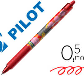 roller-pilot-frixion-ball-clicker-0-7-mika-dition-limit-e-clair-criture-moyenne-0-5mm-encre-rouge-effa-able