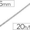 SPIRALE Q-CONNECT MÉTALLIQUE RELIEUR PAS 4:1 20F CALIBRE 1MM DIAMÈTRE 6MM COLORIS NOIR BOÎTE 200 UNITÉS SPIRALE Q-CONNECT MÉTALLIQUE RELIEUR PAS 4:1 20F CALIBRE 1MM DIAMÈTRE 6MM COLORIS NOIR BOÎTE 200 UNITÉS
