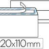 ENVELOPPE GPV DL 110X220MM 90G ADHASIVE FERMETURE RAPIDE SACURISAE DAFINITIVE FENÊTRE 45X100MM BLANCHE BOÎTE 500 UNITAS