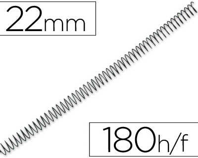 spirale-q-connect-m-tallique-relieur-pas-4-1-180f-calibre-1-2mm-diam-tre-22mm-coloris-noir-bo-te-100-unit-s