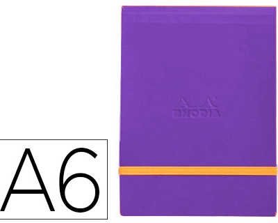 pochette-rhodiarama-webpocket-a6-9x14cm-couverture-simili-cuir-saphir-int-rieur-imprim-fermeture-lastique-orange