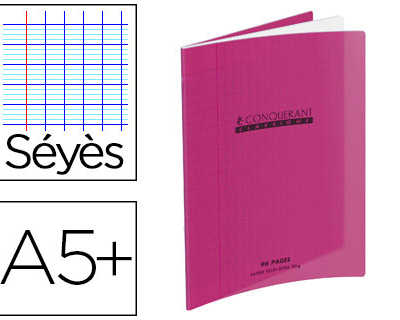 cahier-piqua-conquarant-classi-que-couverture-polypropylene-rigide-transparente-a5-17x22cm-48-pages-90g-sayes-violet