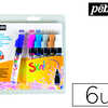 MARQUEUR PEINTURE PÉBÉO SKRIB GOUACHE POÉSIE MÈCHE 4MM COLORIS VIOLET ROSE BLEU PRIMAIRE ARGENT BLANC ET OR 6 UNITÉS MARQUEUR PEINTURE PÉBÉO SKRIB GOUACHE POÉSIE MÈCHE 4MM COLORIS VIOLET ROSE BLEU PRIMAIRE ARGENT BLANC ET OR 6 UNITÉS