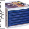 MODULE Q-CONNECT 6 TIROIRS SEC RÉTAIRE SUPERPOSABLE DOC FORMAT INCLUS 270X320MM 370X305X215MM BLEU OPAQUE MODULE Q-CONNECT 6 TIROIRS SEC RÉTAIRE SUPERPOSABLE DOC FORMAT INCLUS 270X320MM 370X305X215MM BLEU OPAQUE