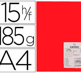 papier-cartonna-canson-iris-vi-valdi-a4-210x297mm-185g-spacial-art-travaux-manuels-coloris-rouge-pochette-15f