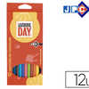 CRAYON COULEUR JPC SCHOOL DAY 180MM COLORIS ASSORTIS ATUI CARTON 12 UNITAS CRAYON COULEUR JPC SCHOOL DAY 180MM COLORIS ASSORTIS ATUI CARTON 12 UNITAS