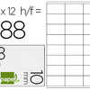 ÉTIQUETTE ADHÉSIVE LIDERPAPEL 10X38MM COLORIS BLANC ÉCRITURE MANUELLE POCHETTE 10 FEUILLES + 2 GRATUITES 2520 UNITÉS ÉTIQUETTE ADHÉSIVE LIDERPAPEL 10X38MM COLORIS BLANC ÉCRITURE MANUELLE POCHETTE 10 FEUILLES + 2 GRATUITES 2520 UNITÉS