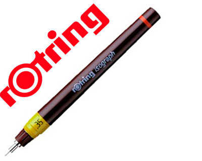 stylo-technique-rotring-isogra-ph-papier-dessin-calque-largeur-trait-0-35mm-din-15-din-6776-rechargeable-manuellement