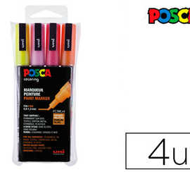 marqueur-posca-pc3m-gouache-en-cre-inodore-toutes-surfaces-pointe-fine-conique-coloris-pailletas-classiques-4-unitas